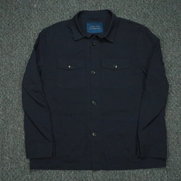 Collars & Co Blazer‎ Mens 3XL Blue The Maverick Linen Blend Stretch